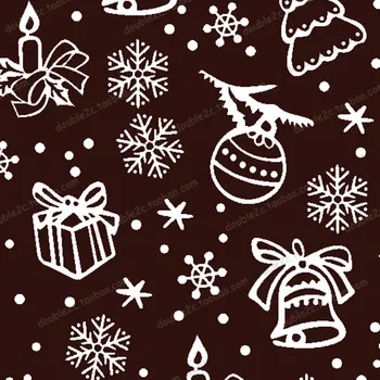 Коледен лист за прехвърляне на шоколад, 10ШТ 32x21 см, Листове за Прехвърляне на Снежинки, Инструменти за печене и сладкарски изделия, Инструменти за шоколад