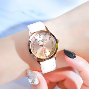 дамски скута кварцов часовник същите студентски часовници с диаманти многоцветни допълнителни модерен часовник